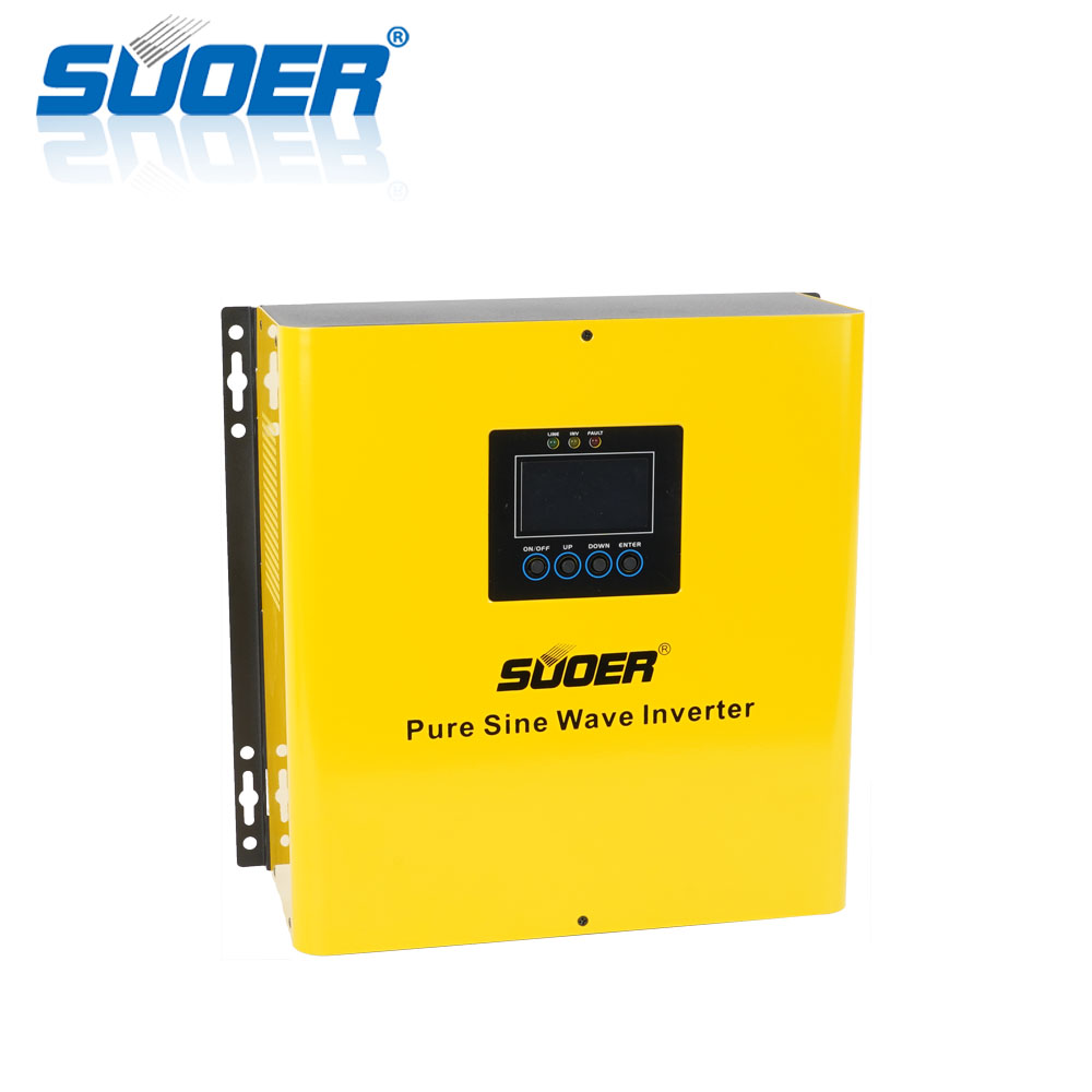 Suoer Low Frequency 12v Pure Sine Wave 1500VA Hybrid Power Inverter with Built in Battery Charger